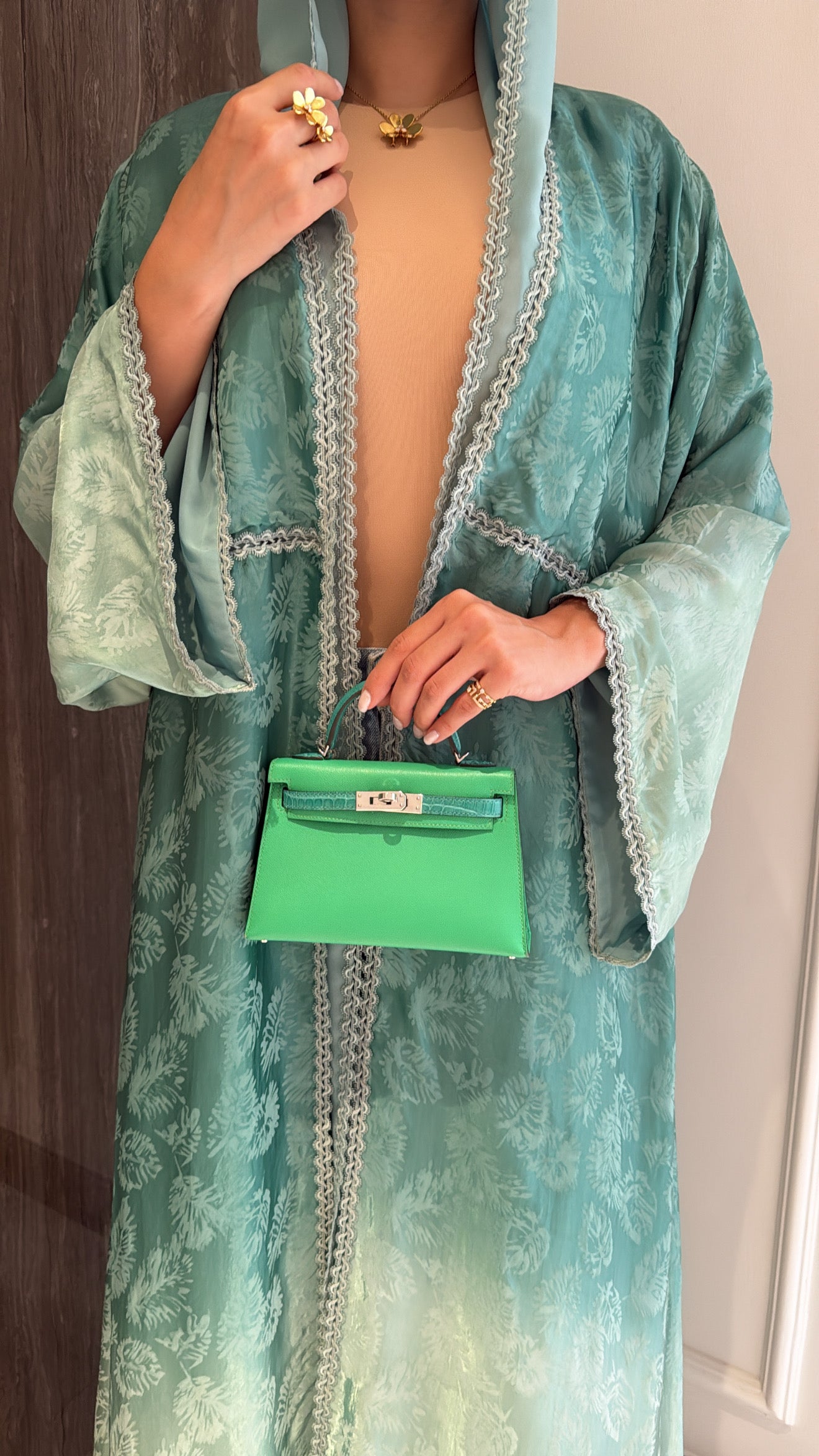 Green Ombré Leaves