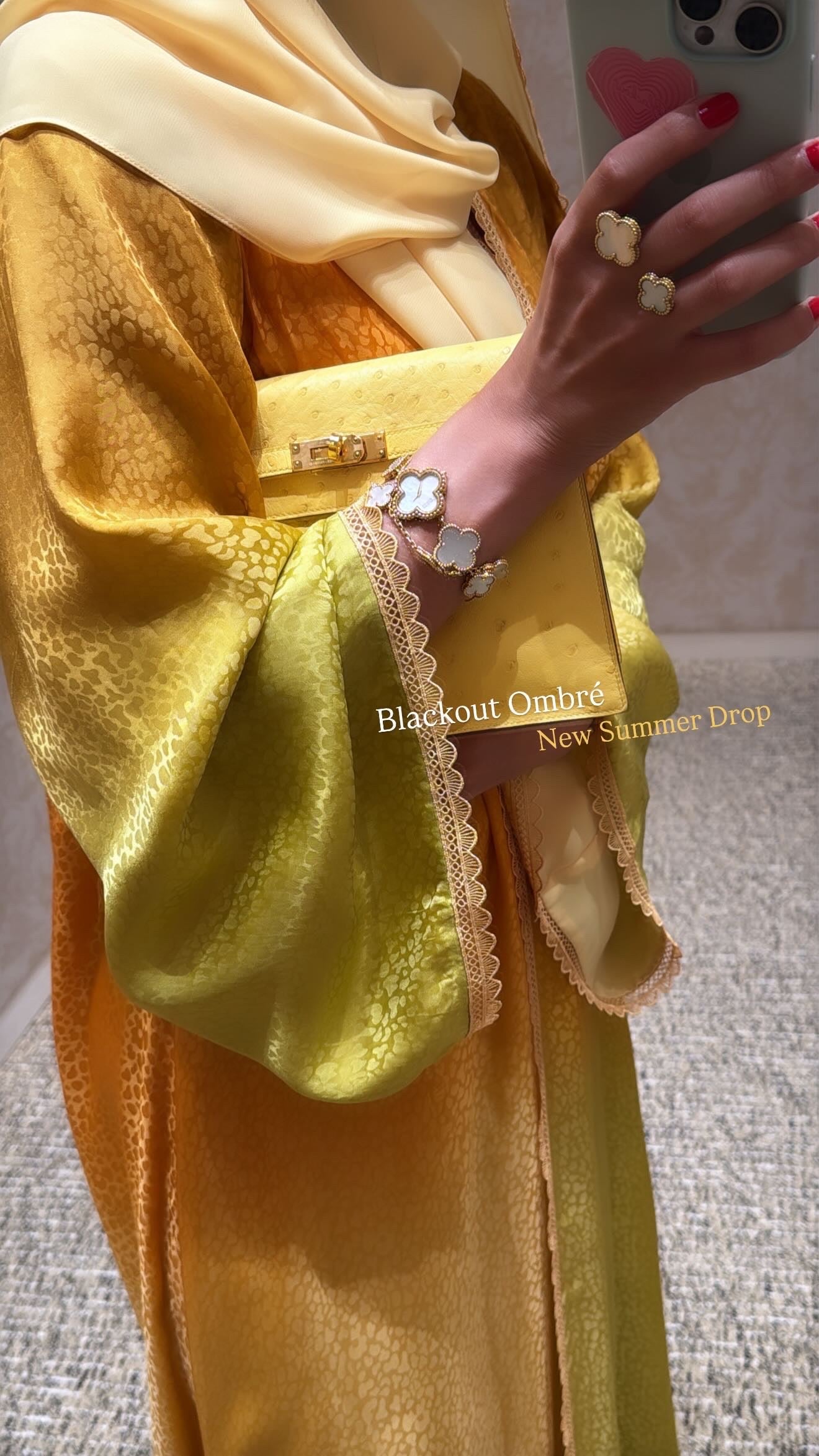 Mustard Green Ombré