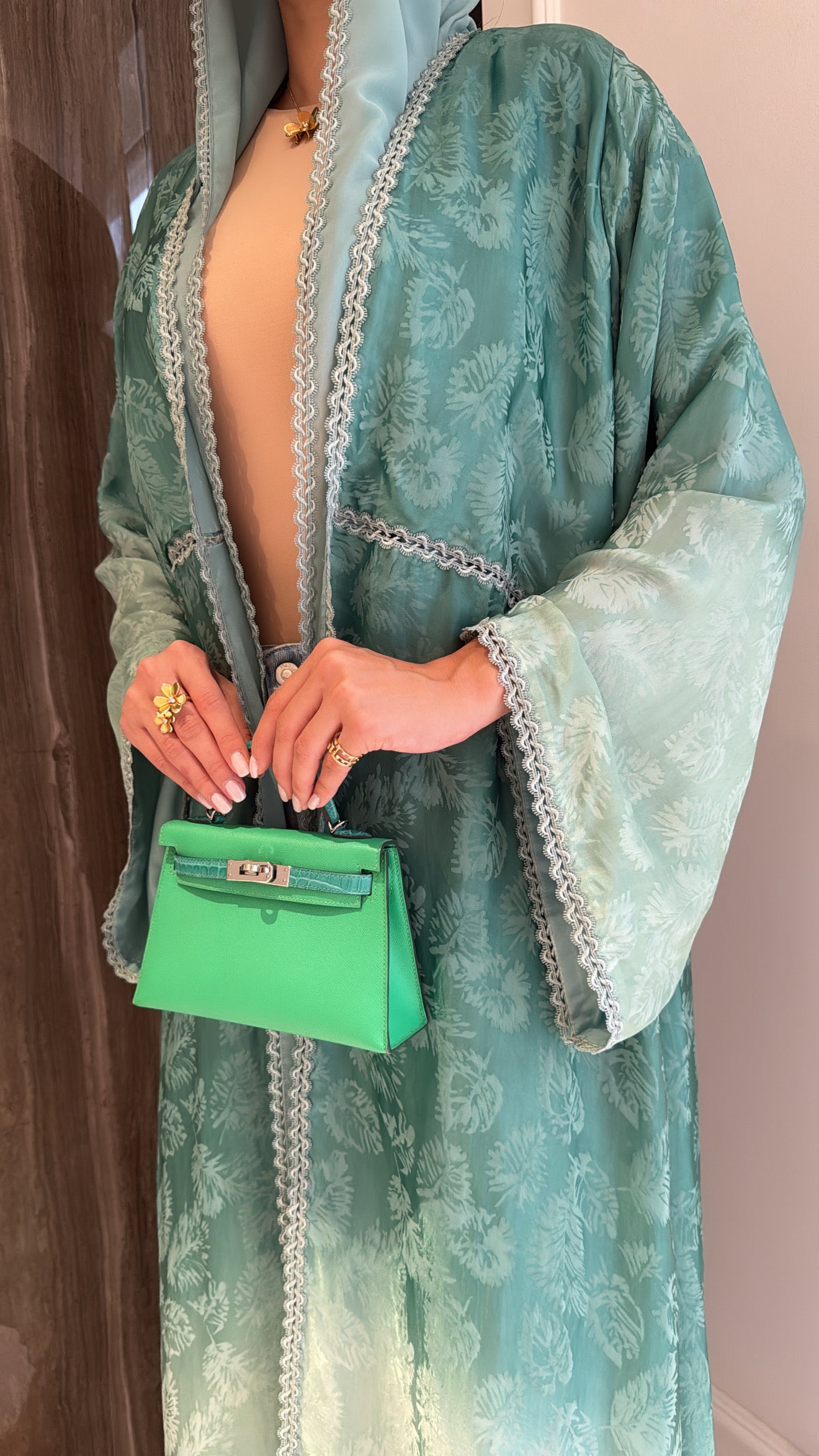 Green Ombré Leaves