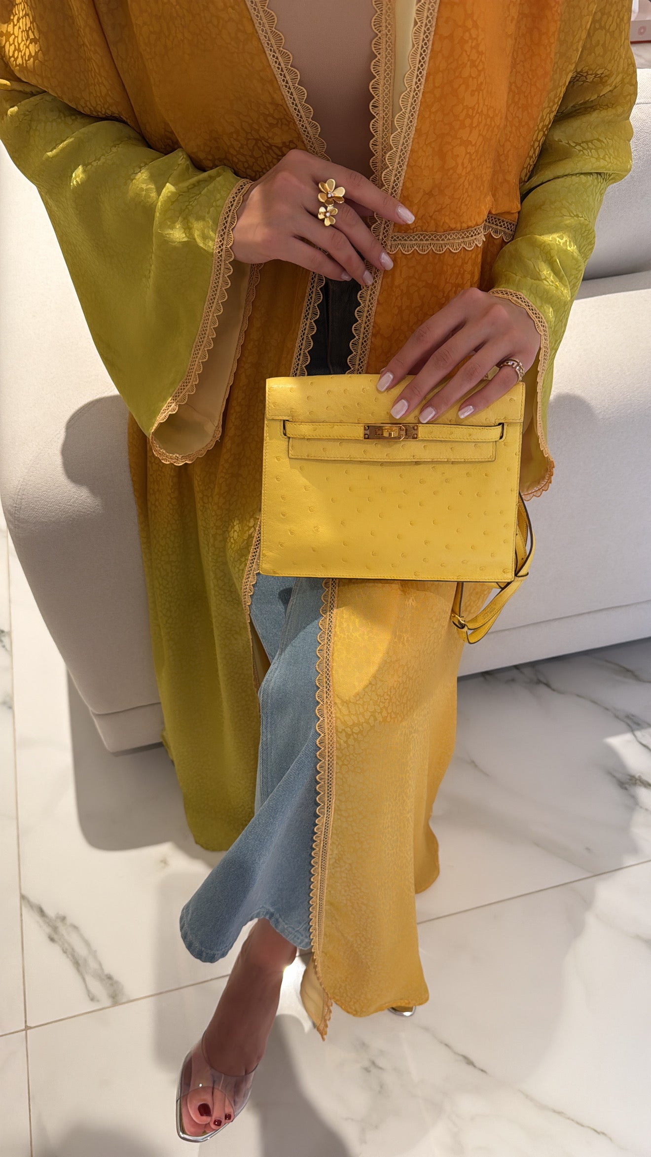 Mustard Green Ombré