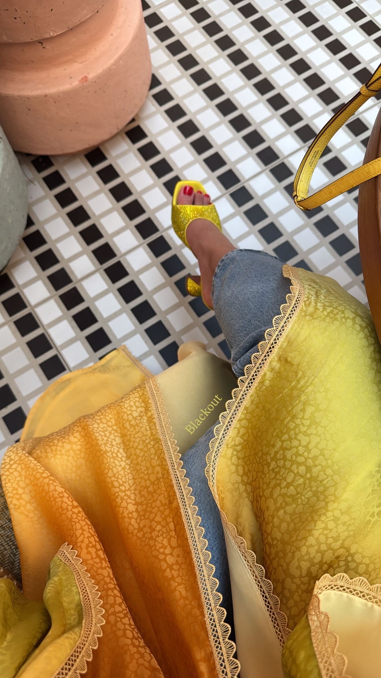Mustard Green Ombré