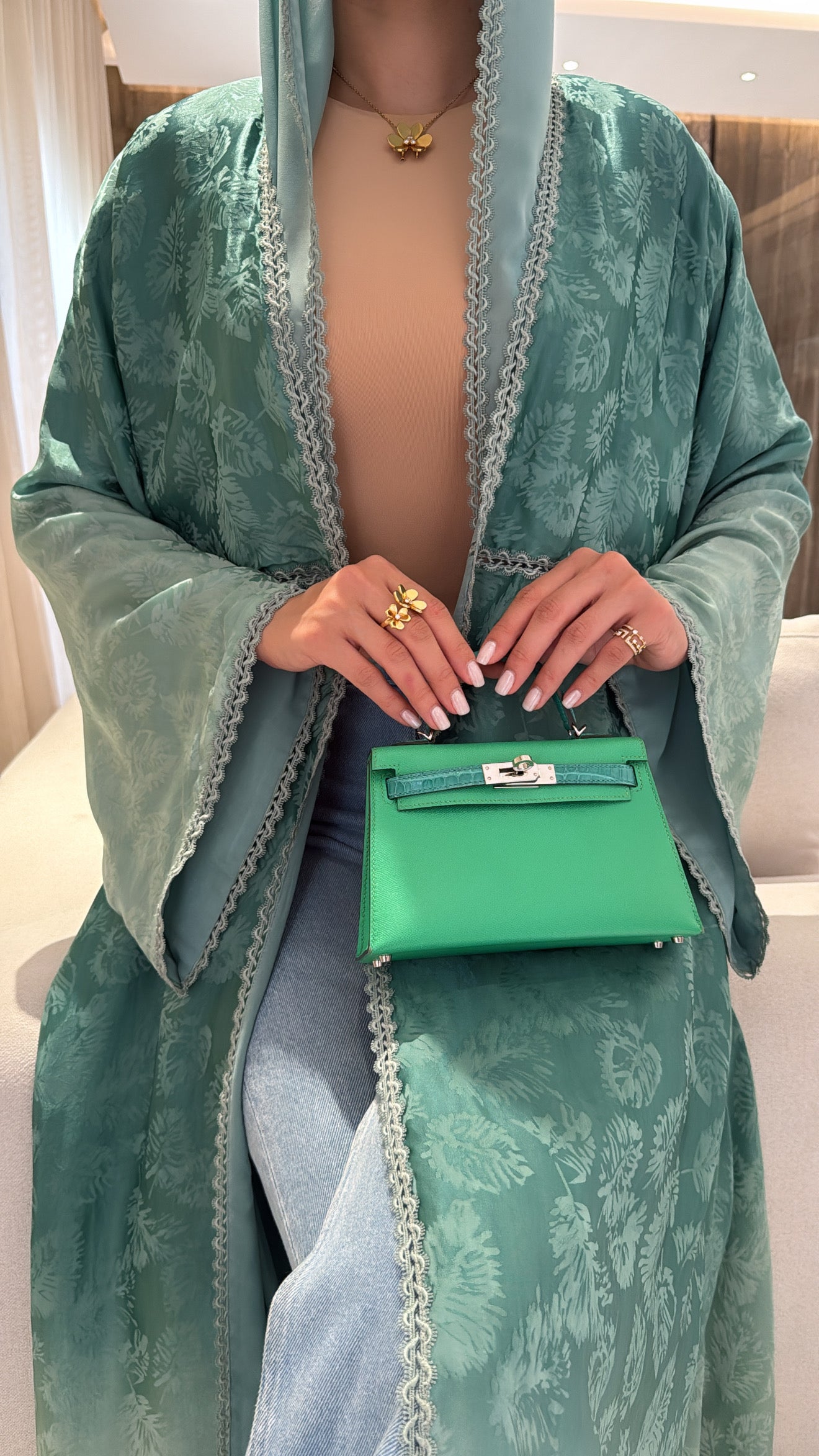 Green Ombré Leaves