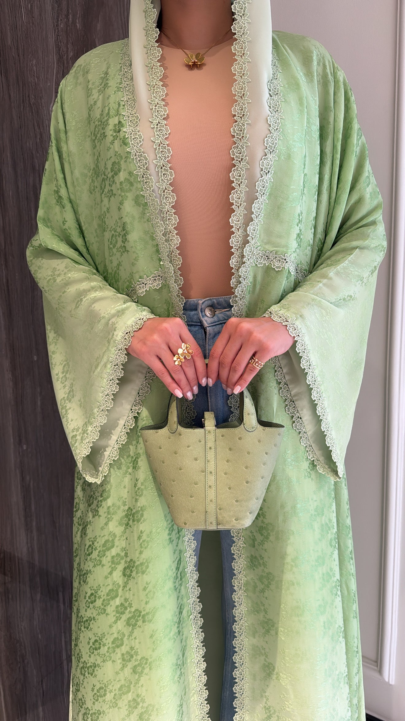 Green Ombré Flowers