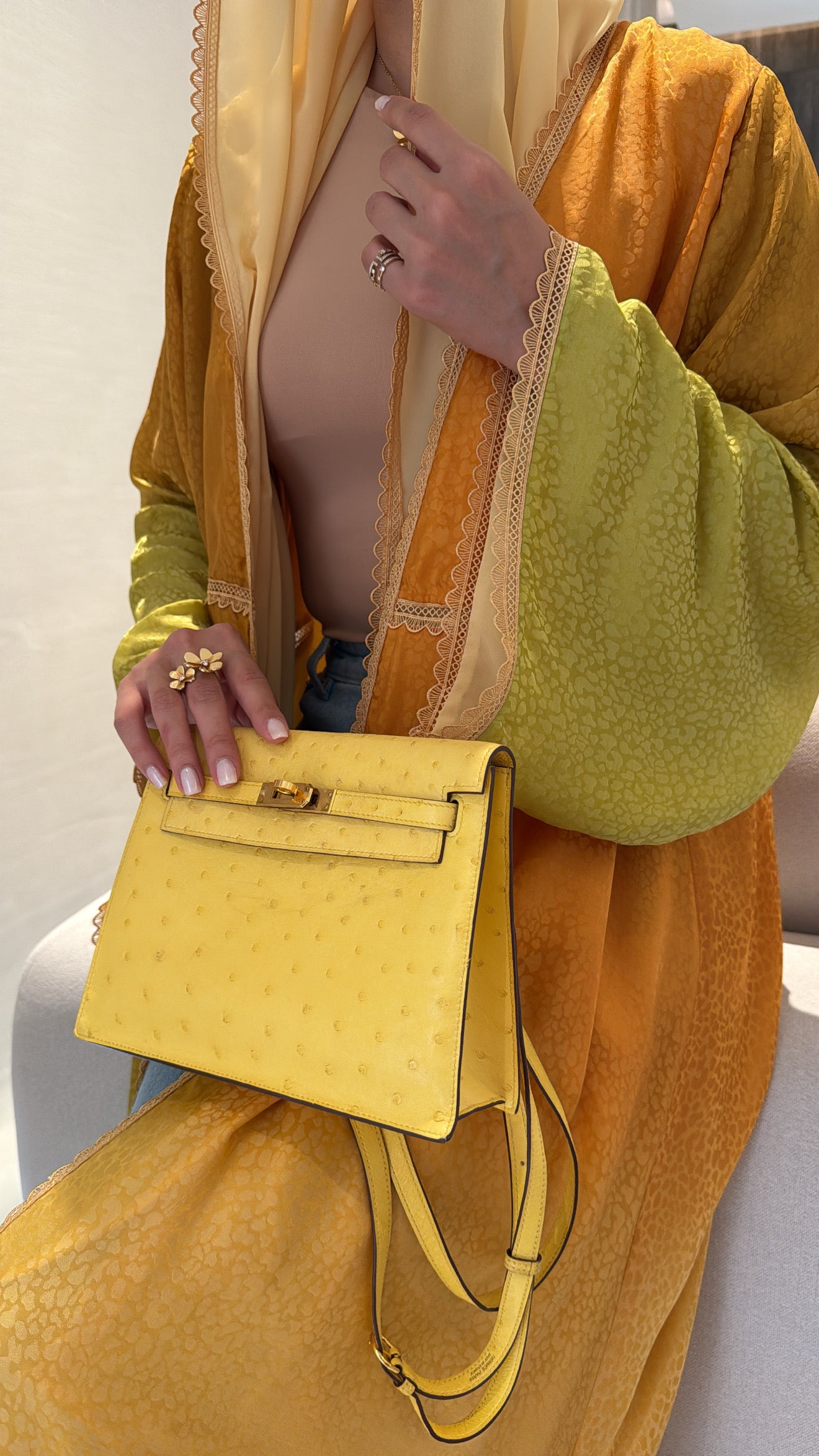 Mustard Green Ombré