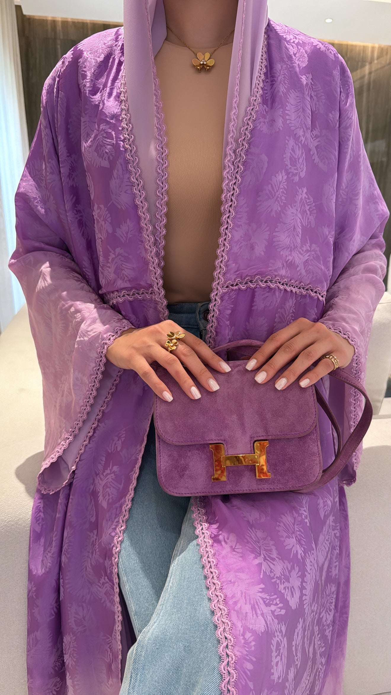 Purple Ombré Leaves