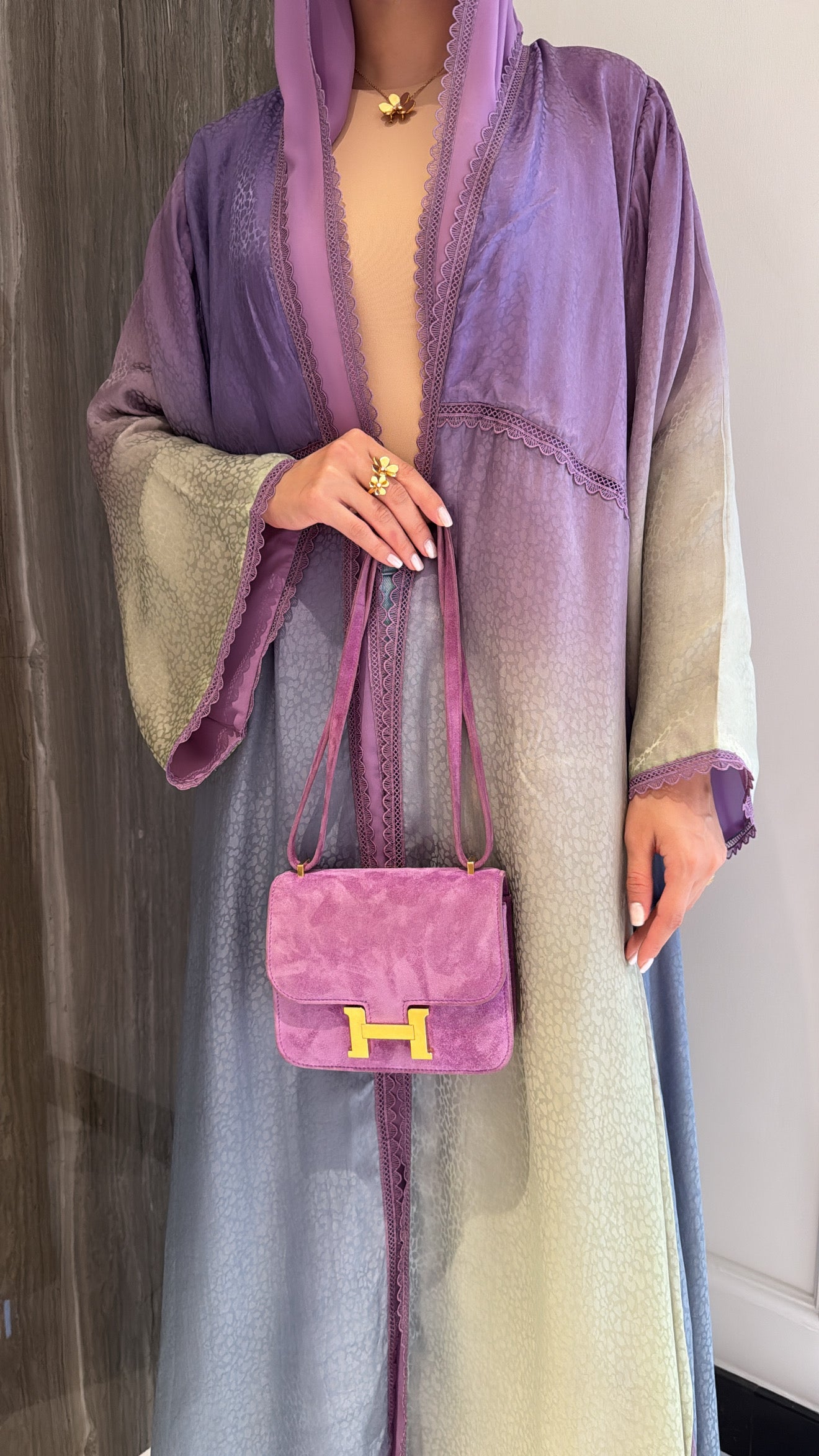 Purple Blueish Olive Ombré