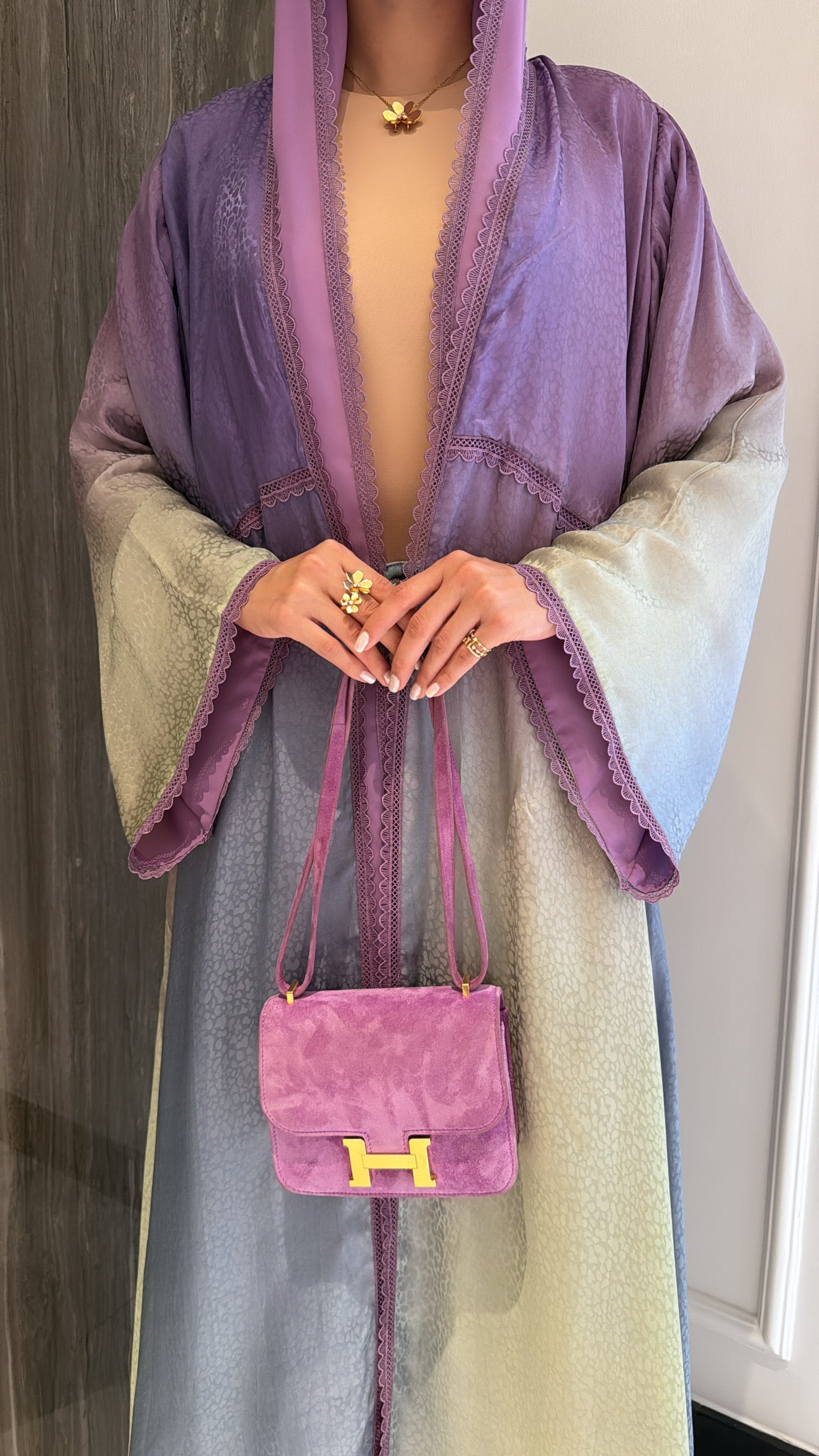 Purple Blueish Olive Ombré