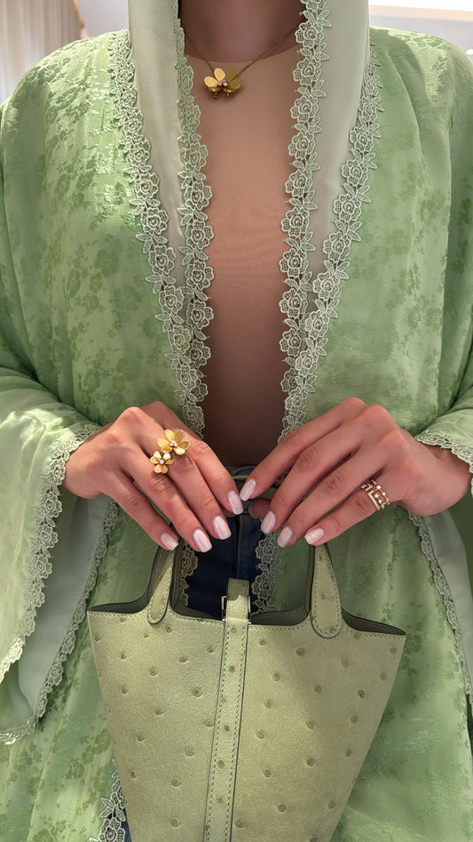 Green Ombré Flowers